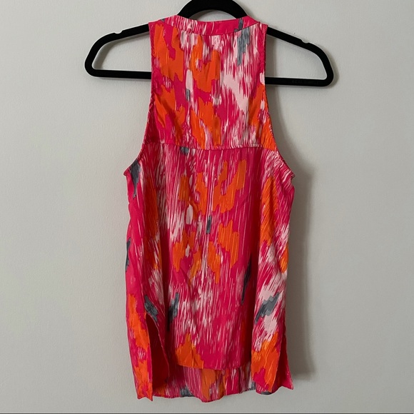 Aqua Button Down Multi-Colored Top - Picture 2 of 2